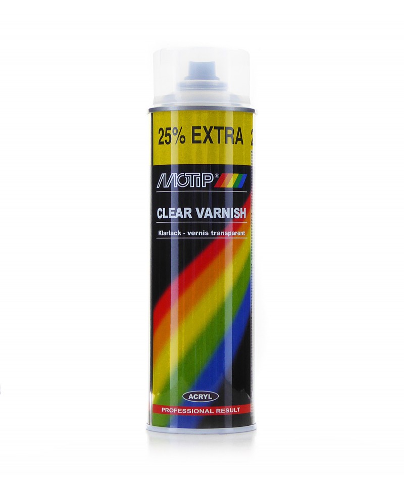 Motip - Bezbarwny lakier akrylowy spray 500 ml